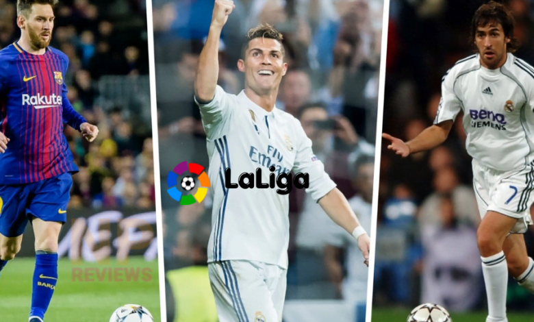 Top 5 cầu thủ ghi nhiều bàn thắng nhất lịch sử Laliga