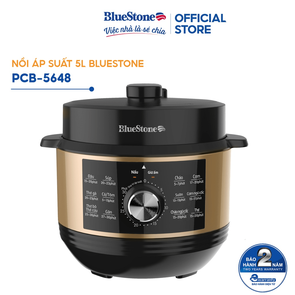 [Review] Nồi áp suất bluestone PCB-5648 5 lít