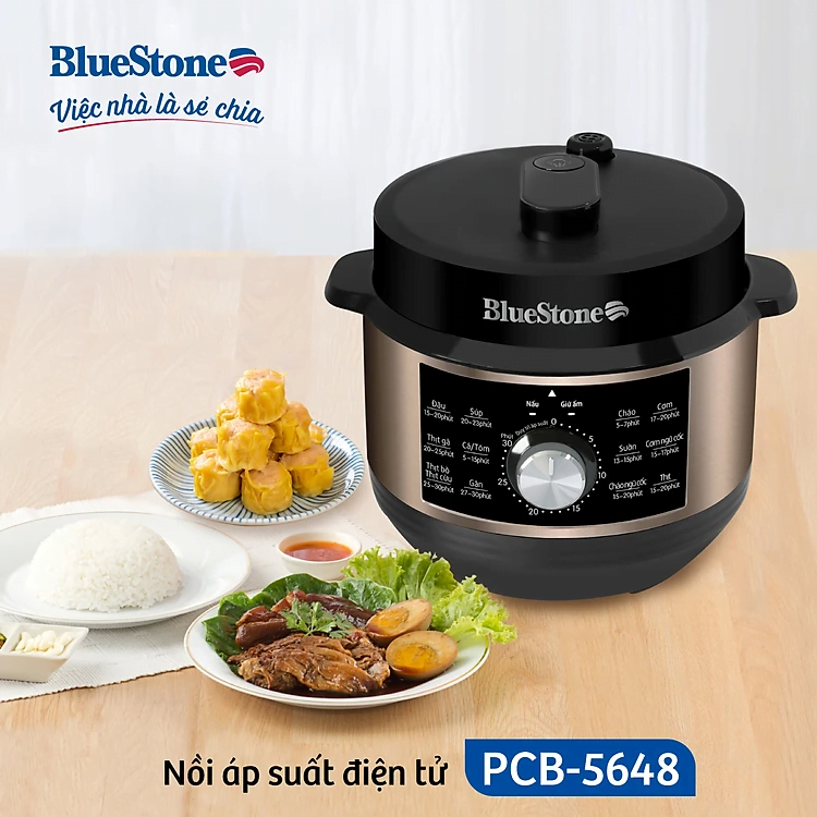 [Review] Nồi áp suất bluestone PCB-5648