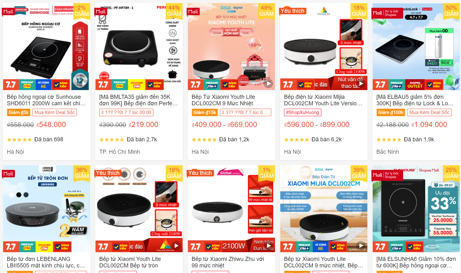 [Review] TOP 10 Bếp Từ Đơn Loại Nào Tốt Nhất Nên Mua