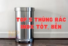 TOP 5 Thùng rác inox loại nào tốt bền bán chạy nhất hiện nay